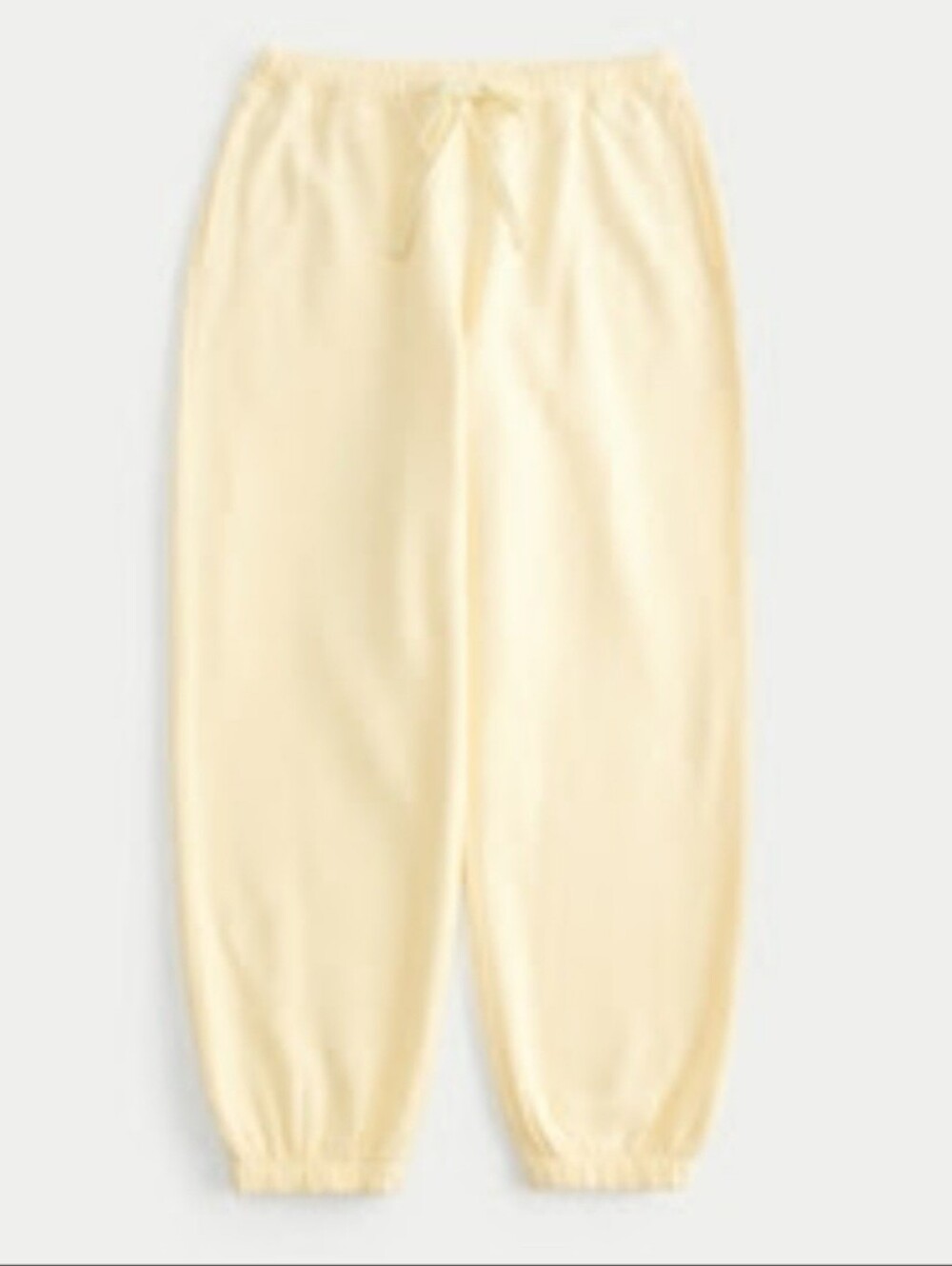 HOLLISTER - BAGGY FLEECE JOGGERS (YELLOW)